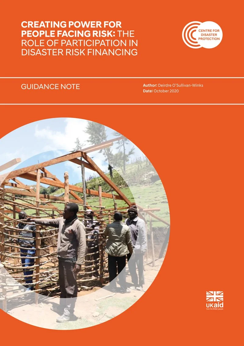 Creating Power For People Facing Risk: The Role Of Participation In Disaster Risk Financing