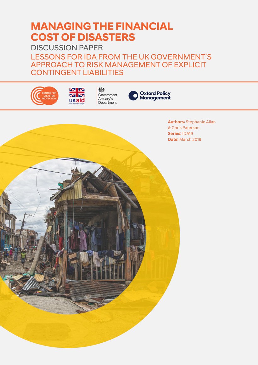 Managing The Financial Cost Of Disasters