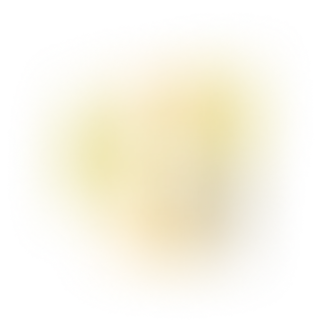 Soft glowing golden yellow blurred light with a smooth gradient and rounded shape.