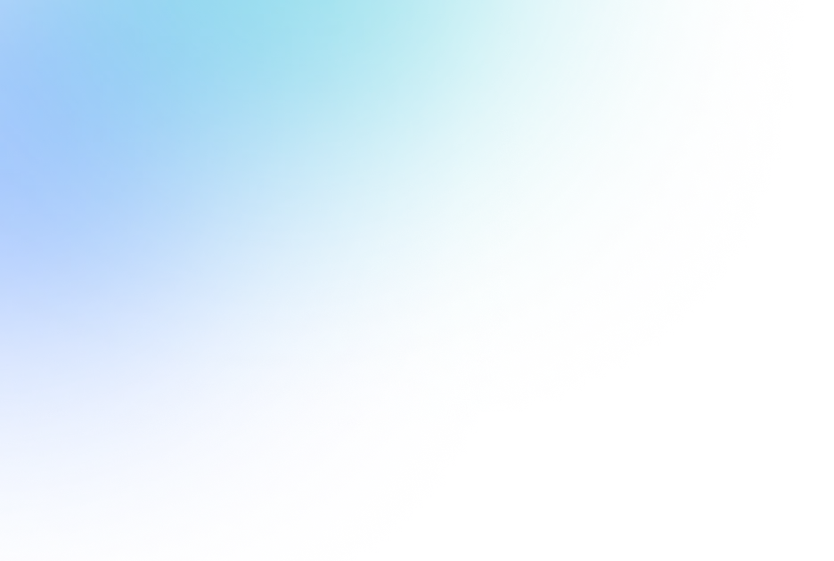 Blue and teal glowing gradient with a soft, circular light effect on a black background.