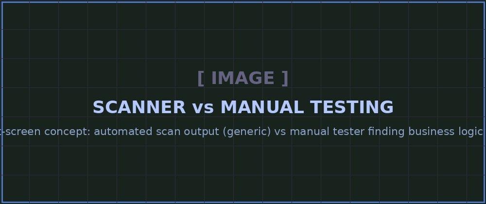 Automated scanner output vs manual web application penetration testing report - the difference in finding quality and actionability
