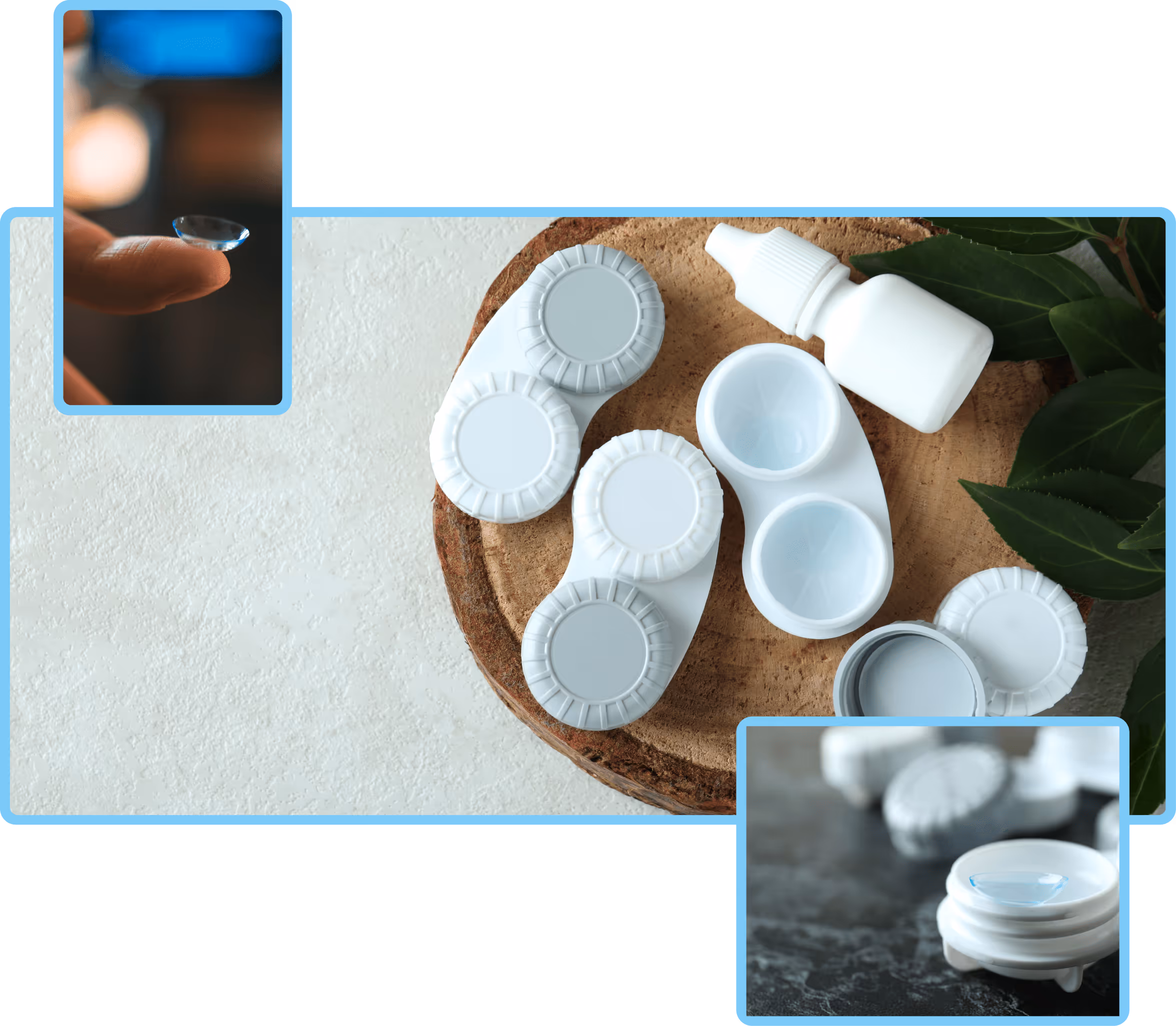 Collage Of Contact Lenses