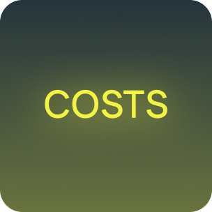 Yellow text reading 'COSTS' on a dark gradient background.