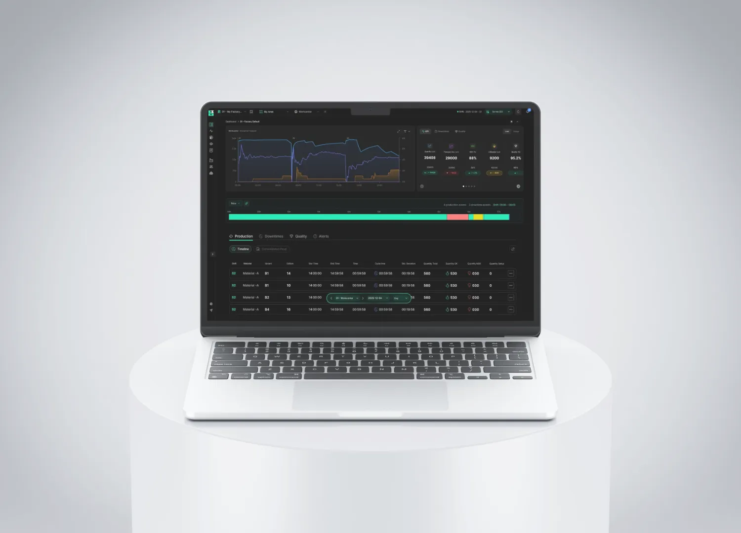 image depicting employees collaborating (for a manufacturing plant)