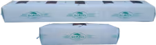 Two white cartons with green Seattle Organic Produce logos stacked, one long and flat box on top and a smaller rectangular box below.