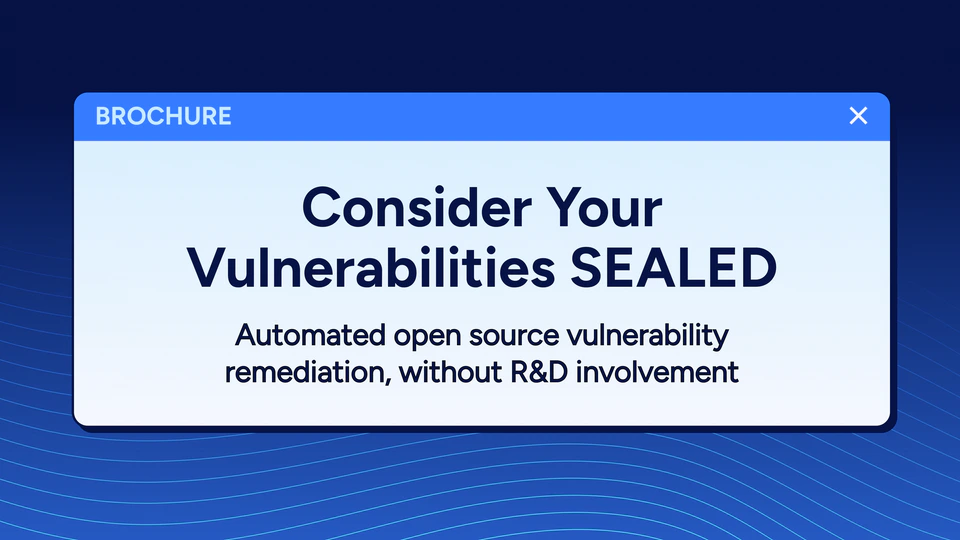Brochure: Consider your vulnerabilities SEALED