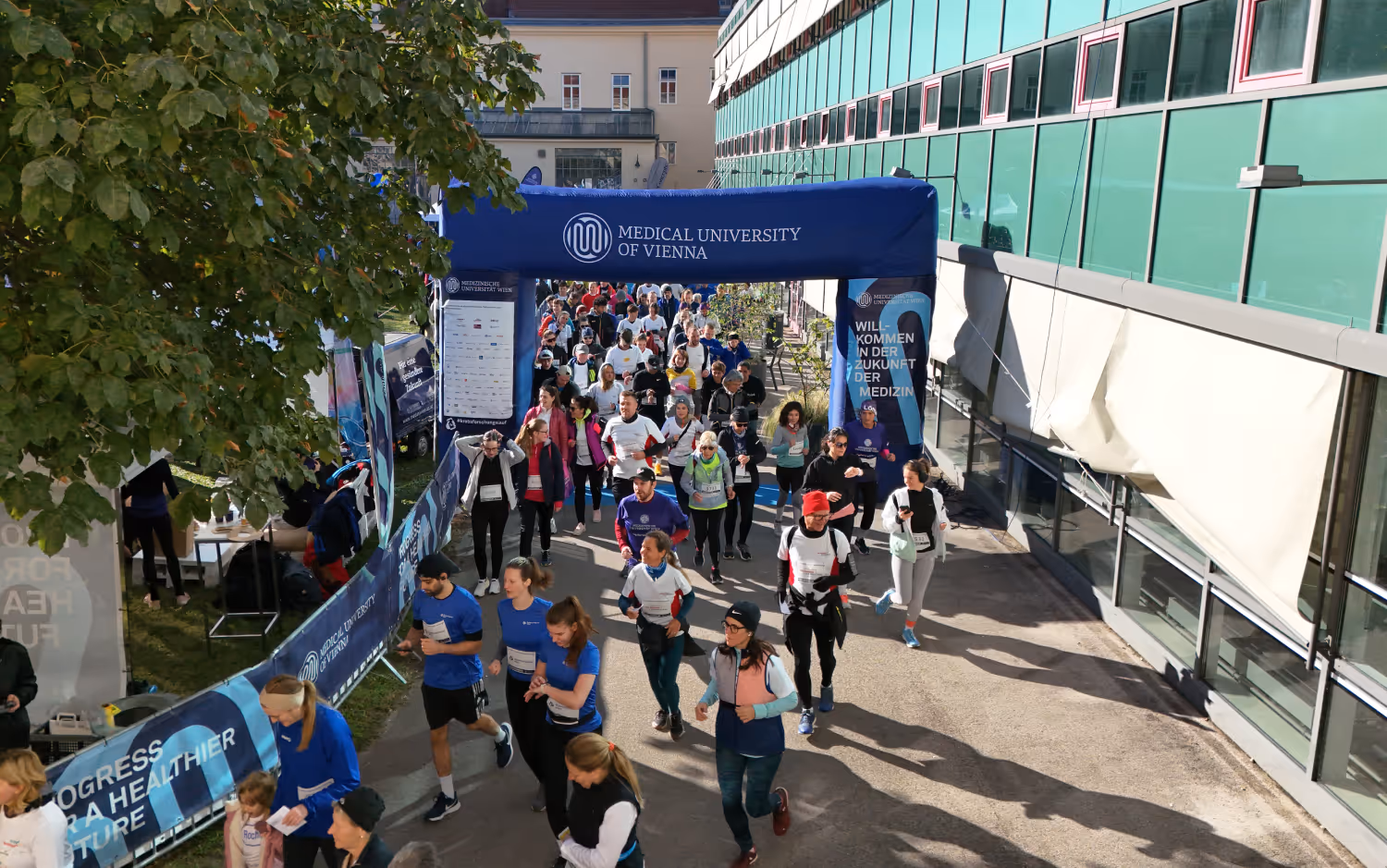 Bild vom Krebsforschungslauf der Medizinischen Universität Wien