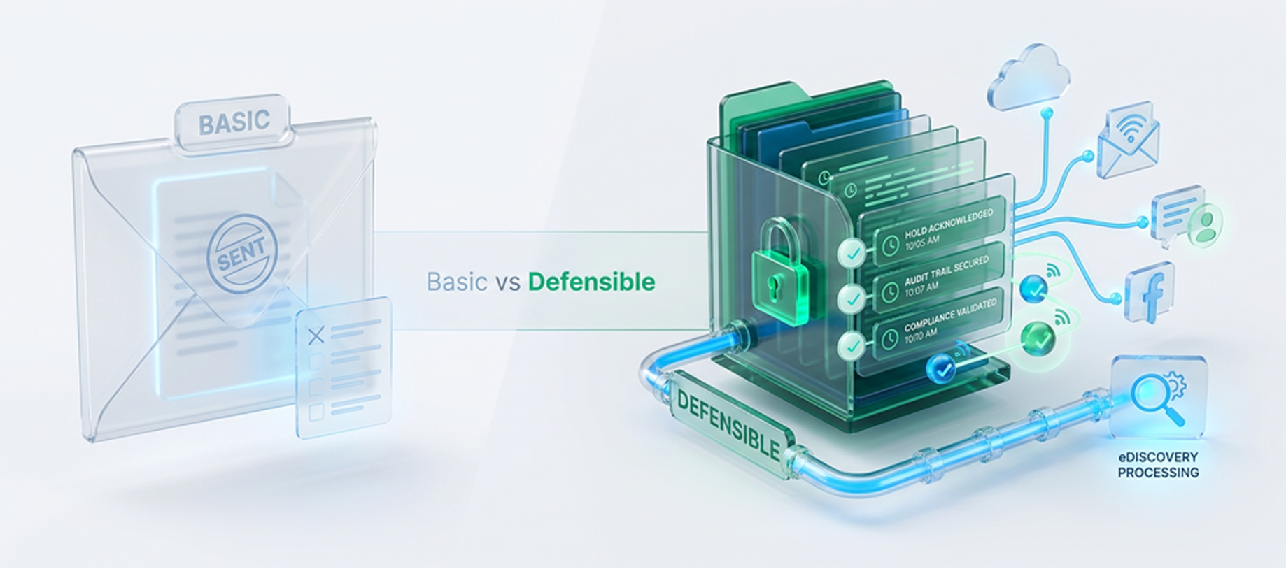 Basic legal hold vs. defensible legal hold