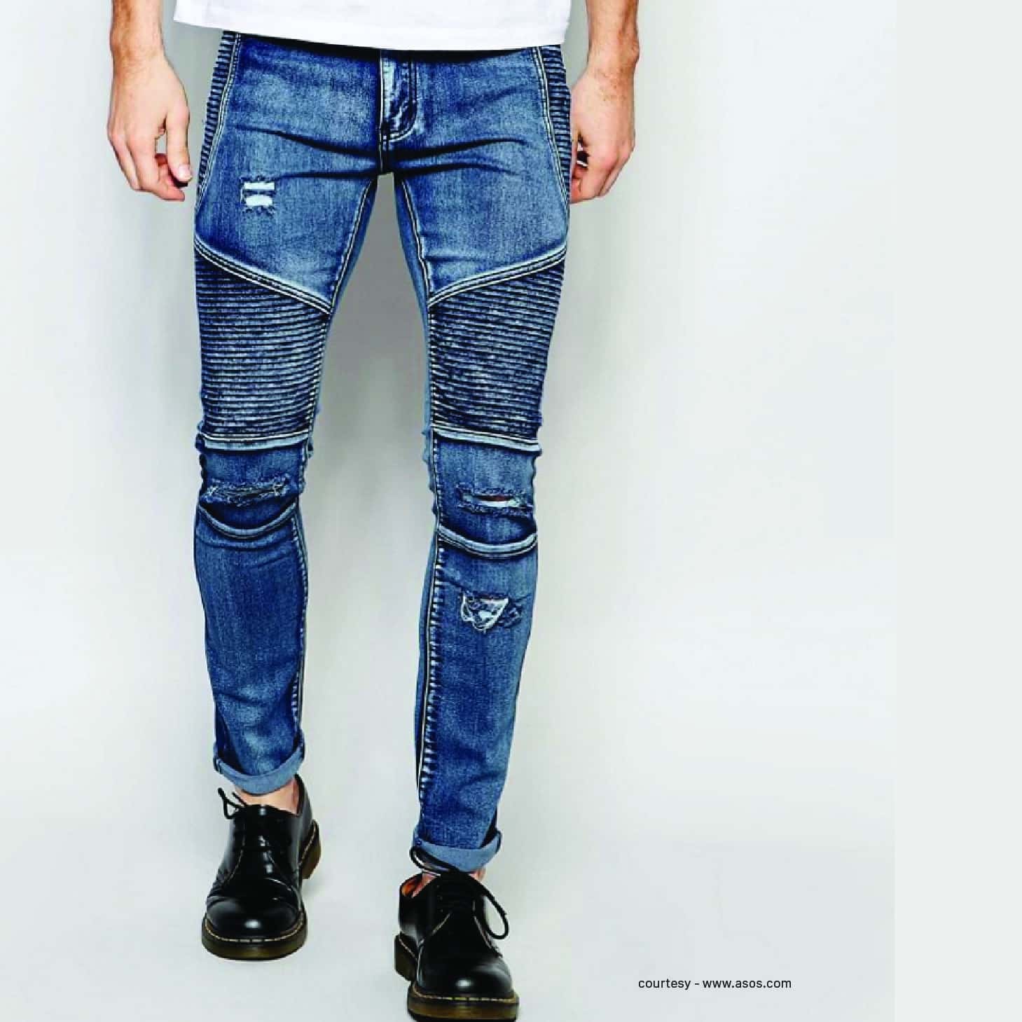 Racing Away This Season Is The Biker Jeans For Men