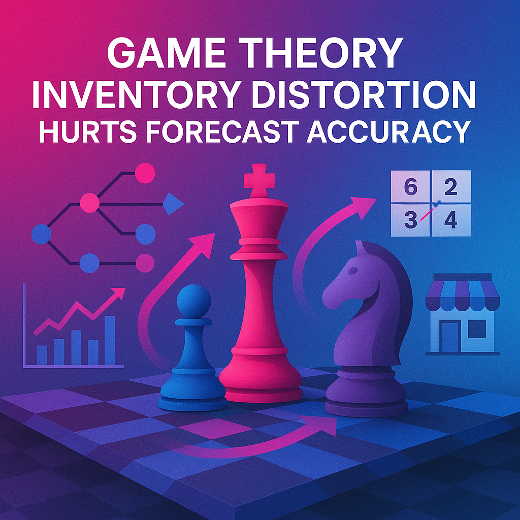 GAME THEORY INVENTORY DISTORTION HURTS FORECAST ACCURACY
