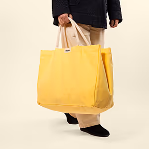 Produits Grand Beau textile : sac cabas jaune