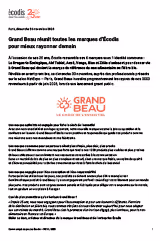 Communiqué de Presse du lancement de la marque Grand Beau