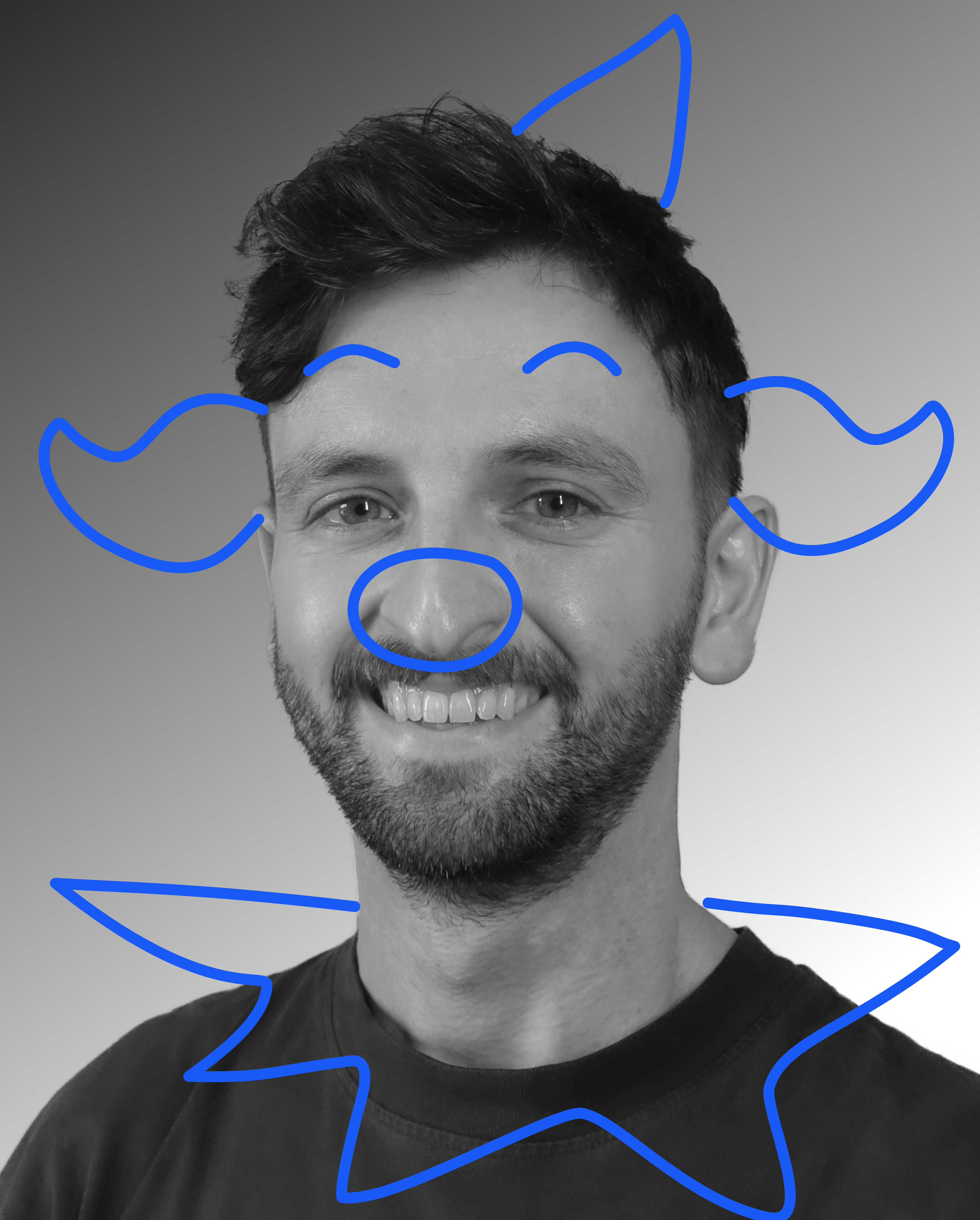 image of John McAleenon as a clown