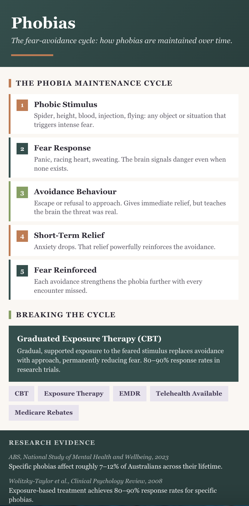 Phobia Psychologist Hobart | Chrysalis Psychology