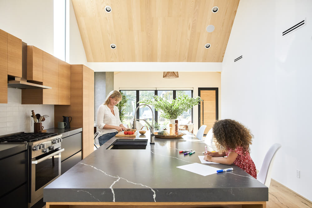 Sophisticated open-concept space highlighting full home renovation services with modern décor, custom details, and seamless flow.