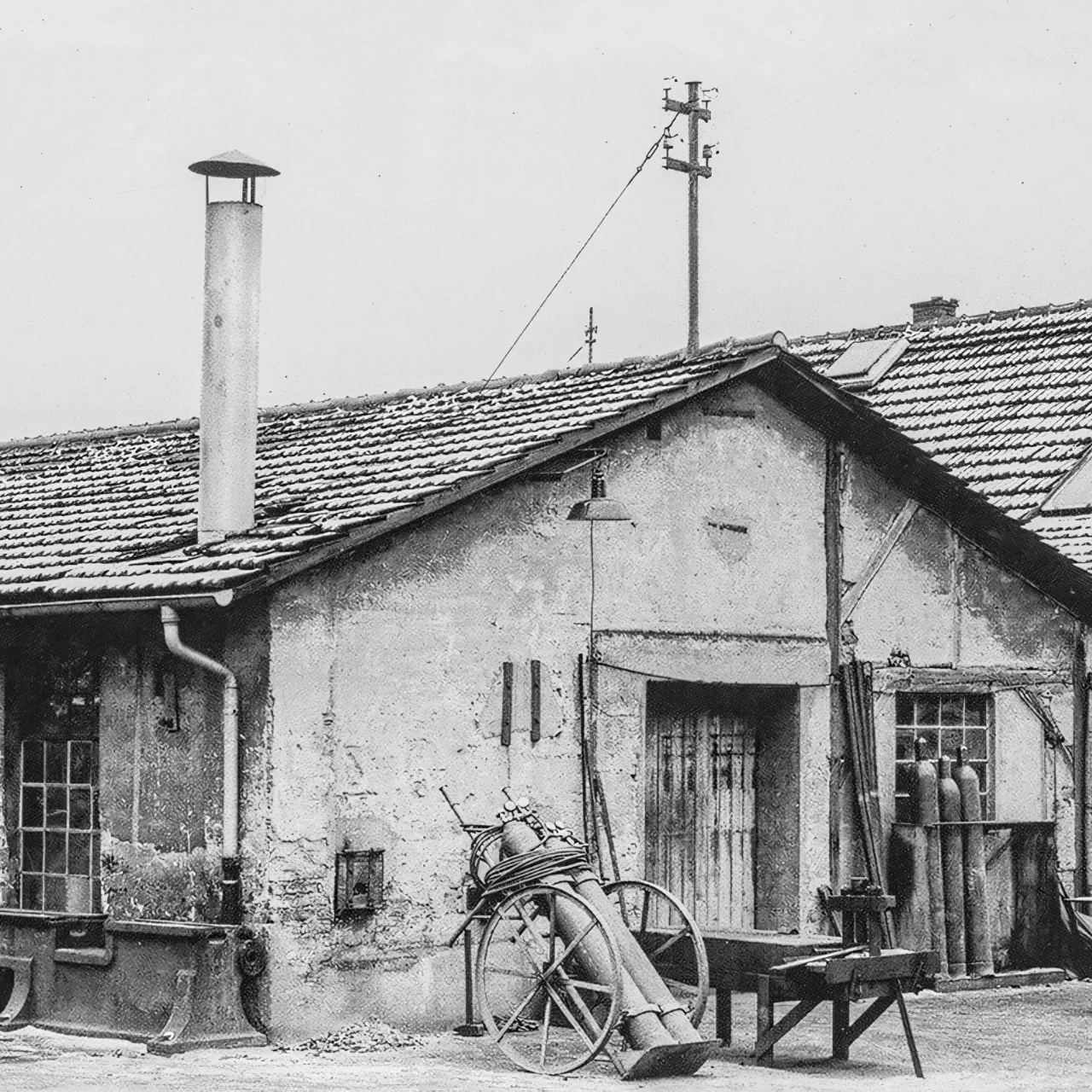 Historisches LINCK-Gebäude auf einer Aufnahme aus dem Jahr 1894.