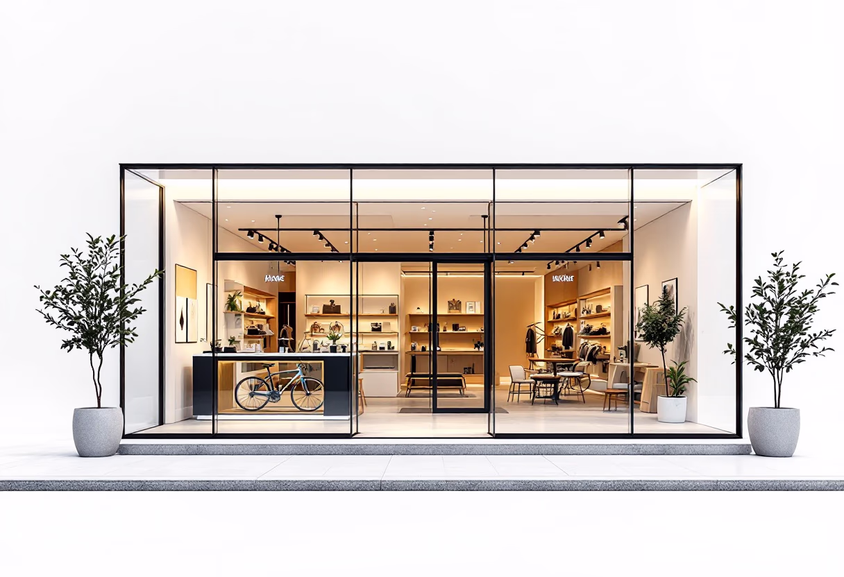 image of shop exterior (for a bicycle shop)