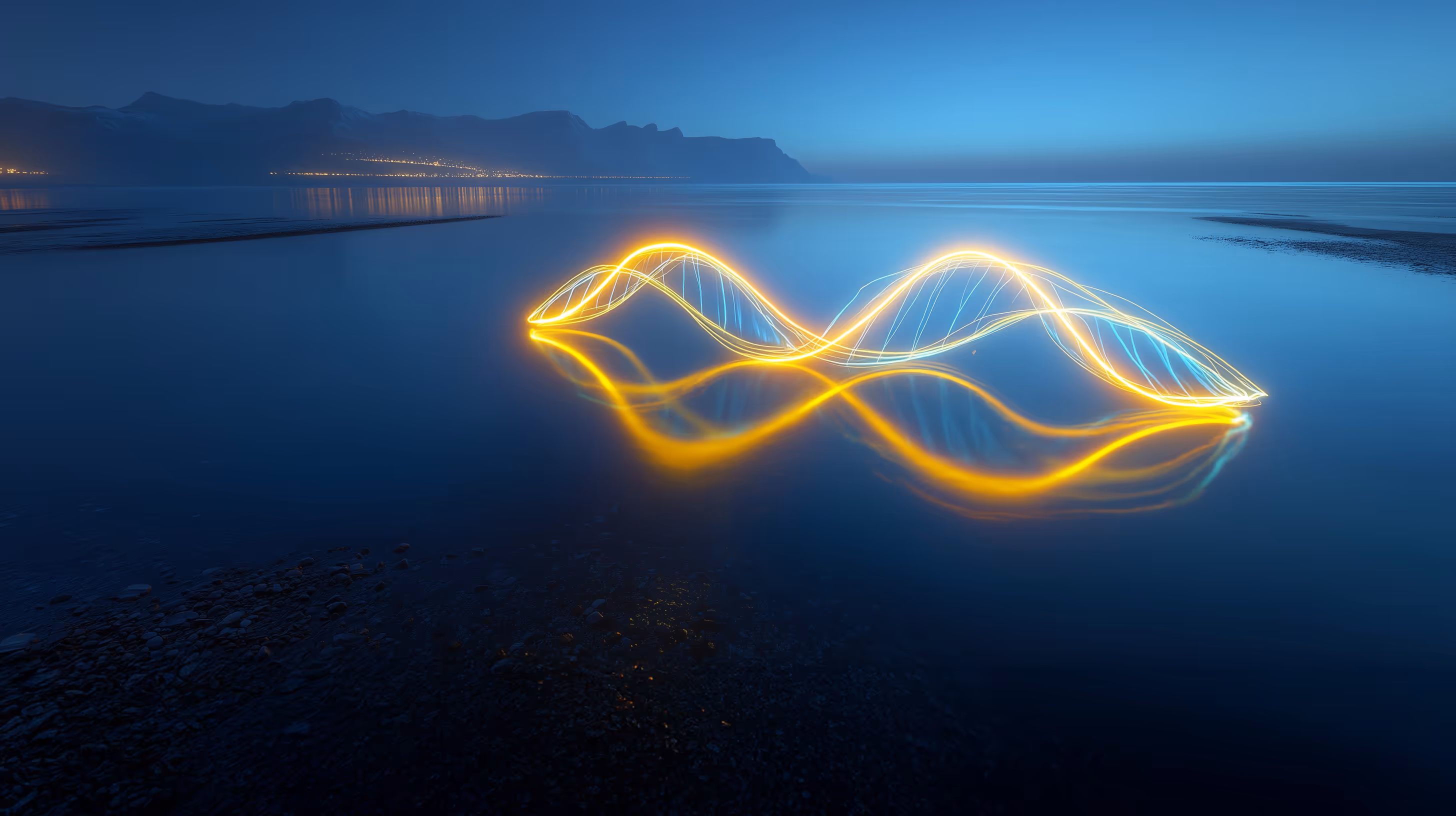 Ligne dessinant un brin d'ADN - secteur life sciences