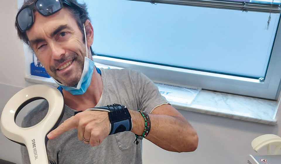 Marcel Wüst was treated with the MAGNETOLITH®.