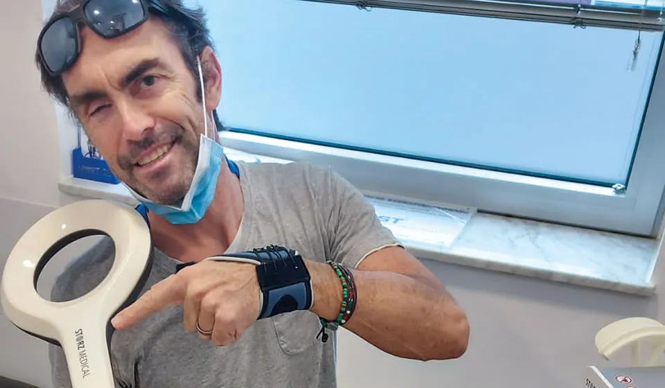Marcel Wüst was treated with the MAGNETOLITH®.