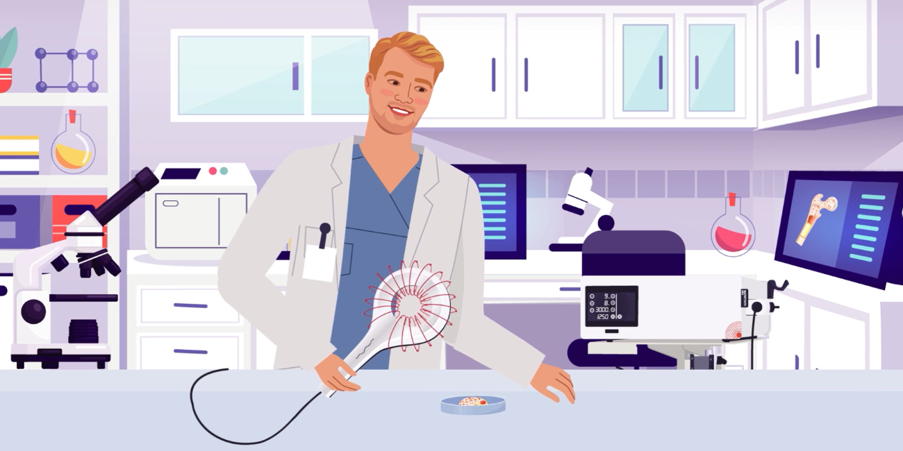 Laboratory research on EMTT effects using the STORZ Medical Magnetolith device