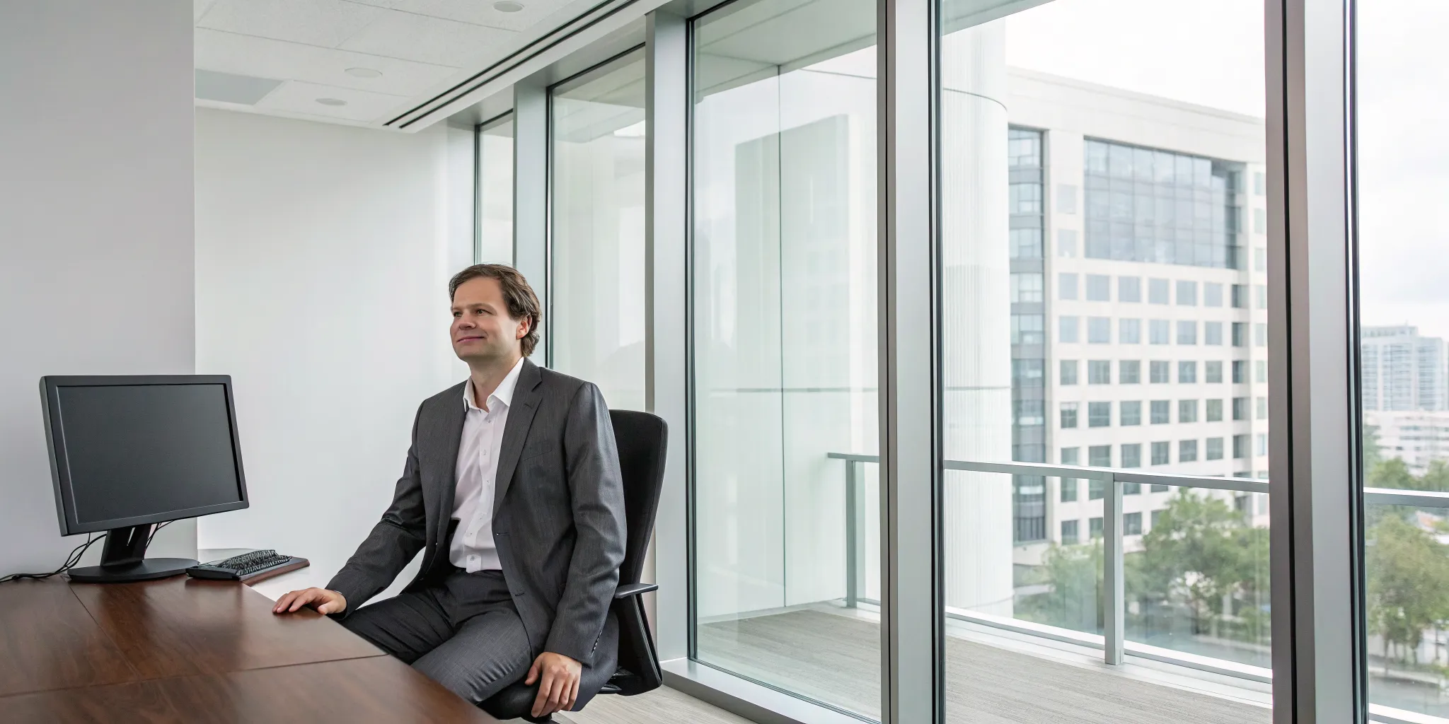 Man at a desk looking overwhelmed, one of the mental symptoms of high cortisol.