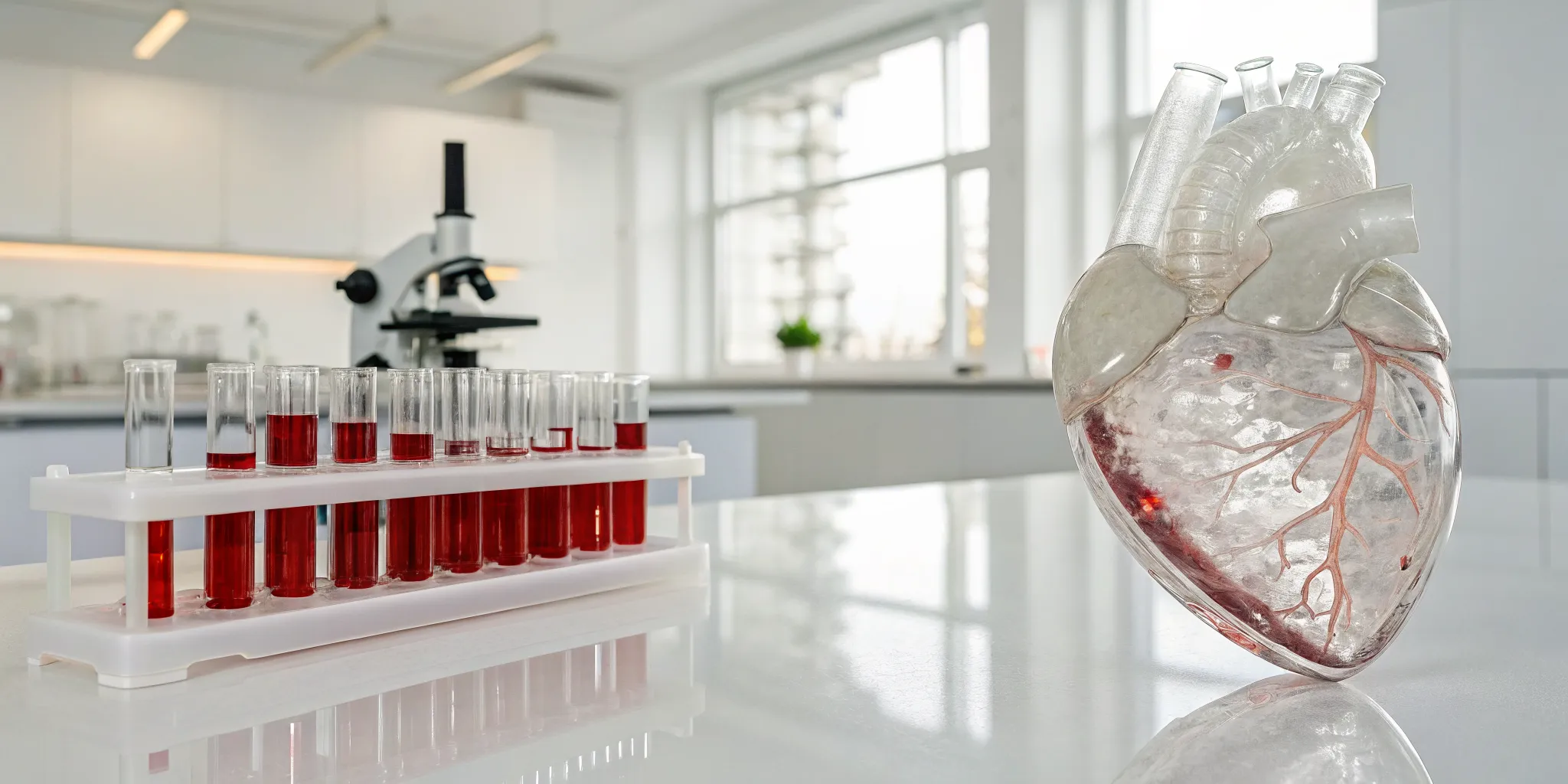 An advanced lipid panel blood test with a heart model for a deeper look at cardiovascular risk.