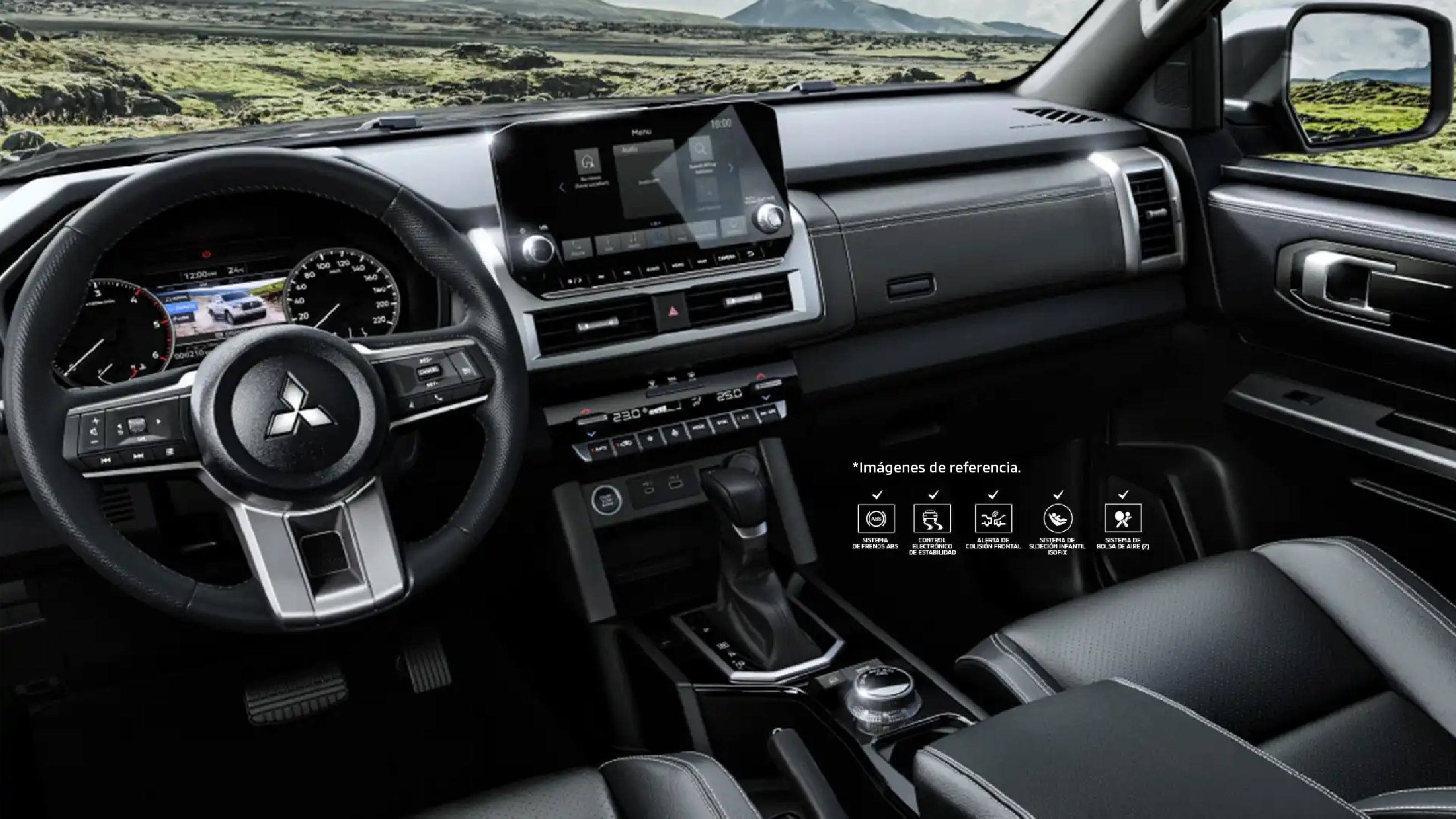 Interior de la Mitsubishi L200