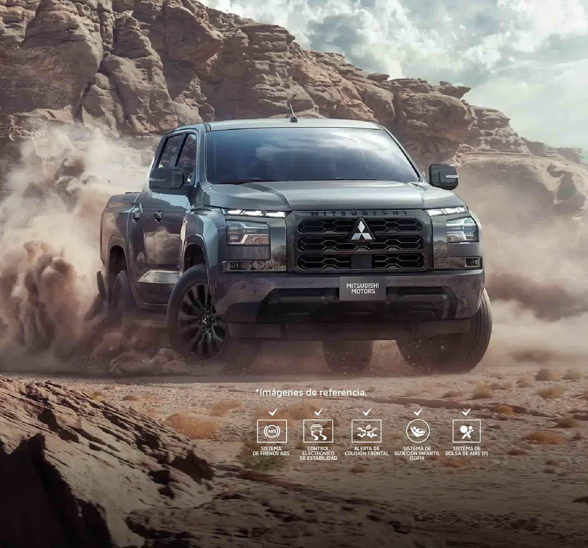 Mitsubishi L200 en terreno arenoso