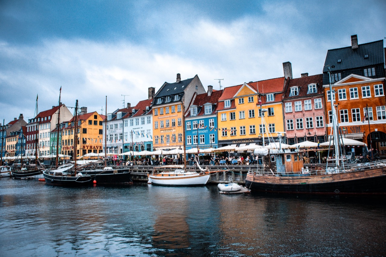 Colourful buildings and boats along Copenhagen’s Nyhavn waterfront