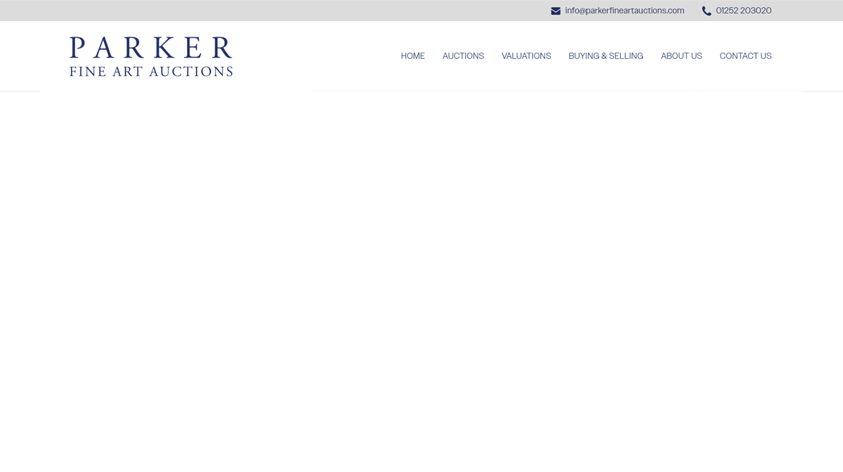 Rugby Web Design Limited project - Parkers Fine Art