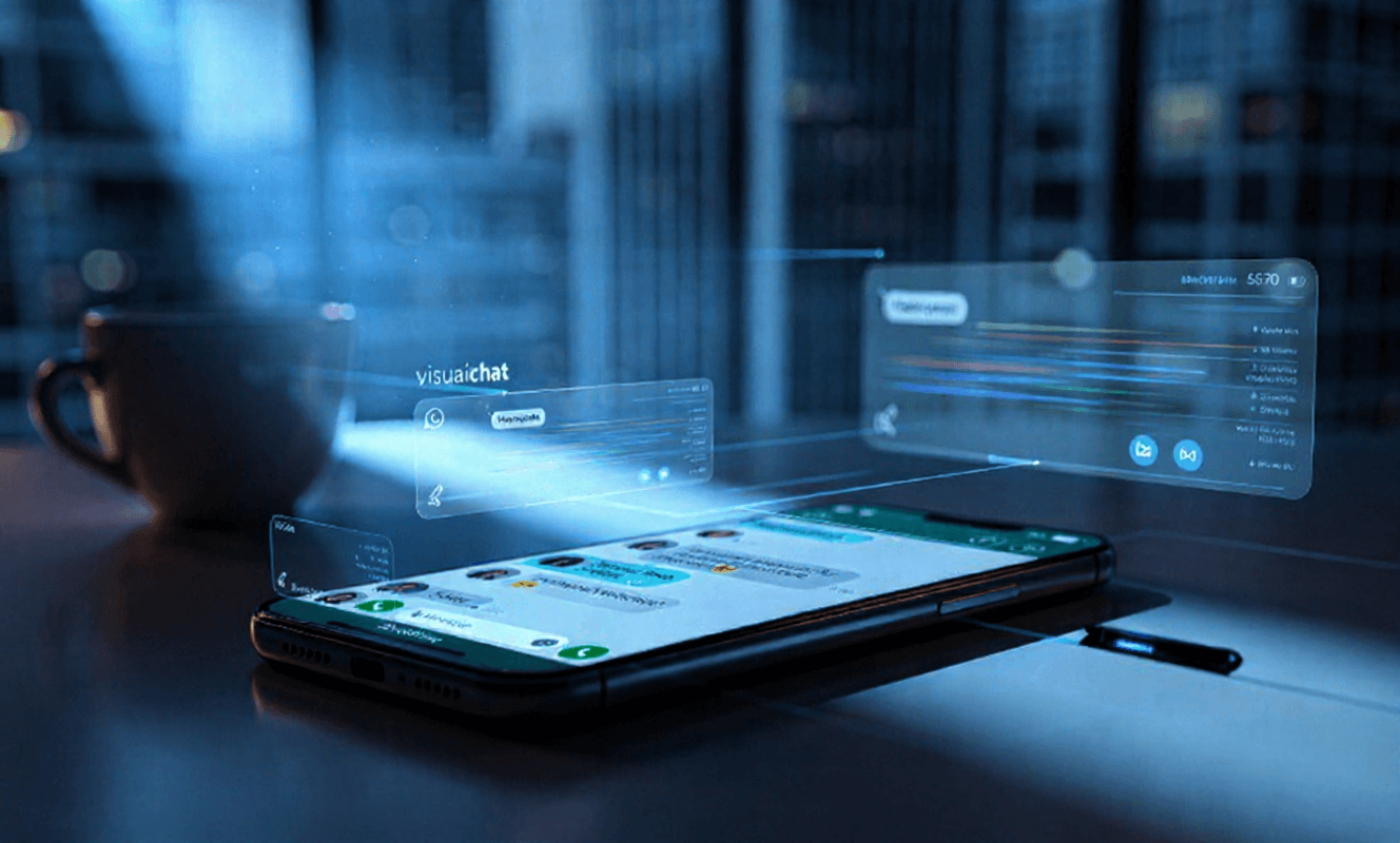 Frau mit Brille sitzt vor einem Monitor und betrachtet eine Recruiting-Software mit Kandidatenprofilen.