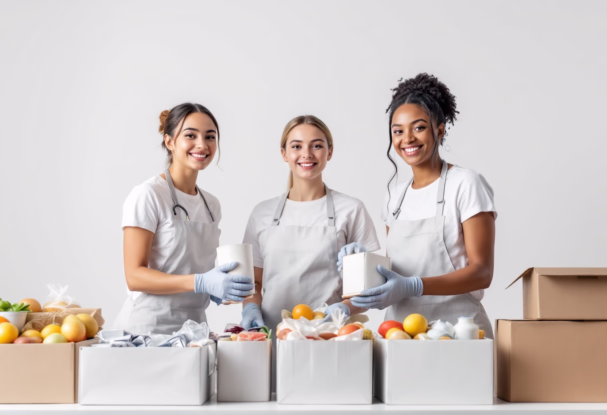 image of a charitable food drive