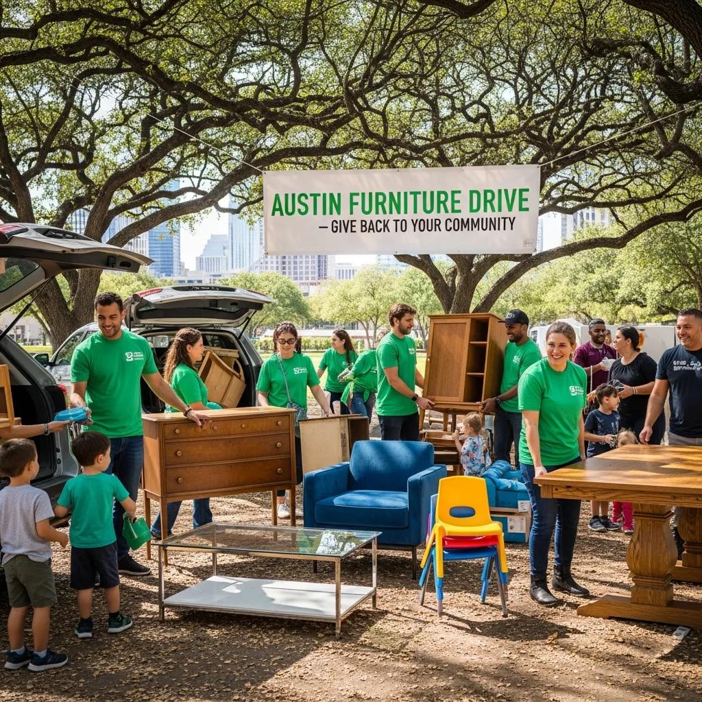 Austin donation event — options for furniture: donate, sell, junk removal, or storage