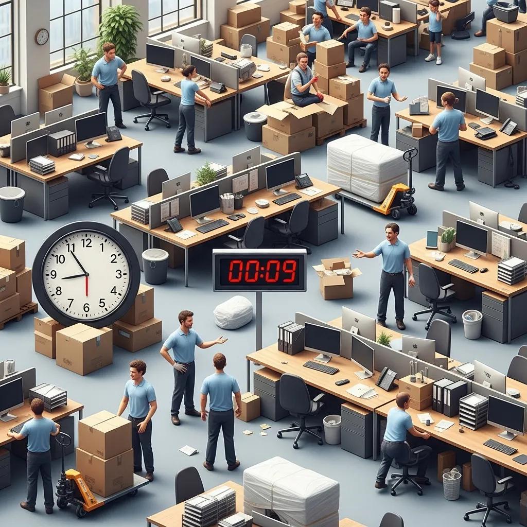 Key factors that affect move time: office size, inventory, and team involvement