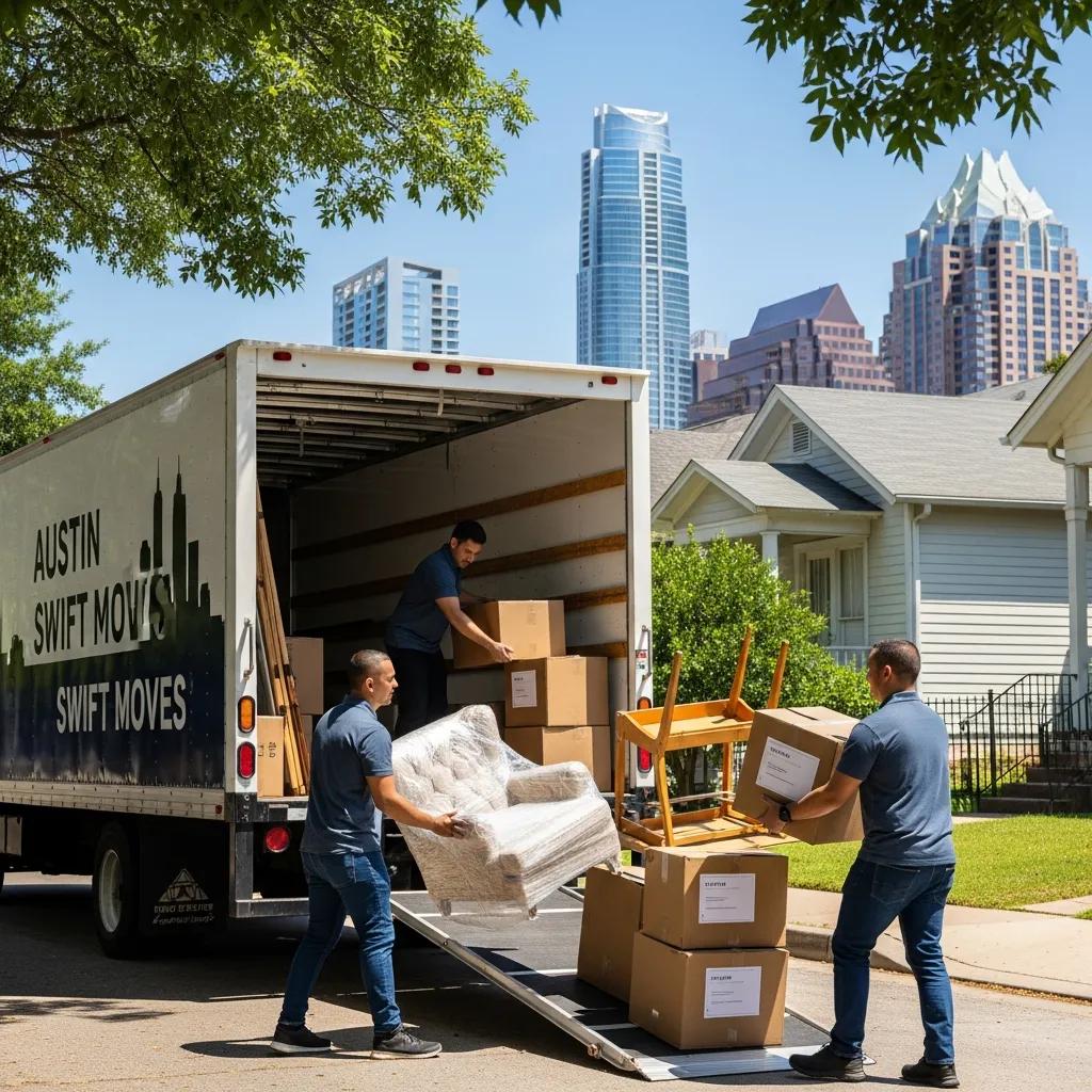 Mountain Movers ATX crew packing a home in Austin for a same-day move