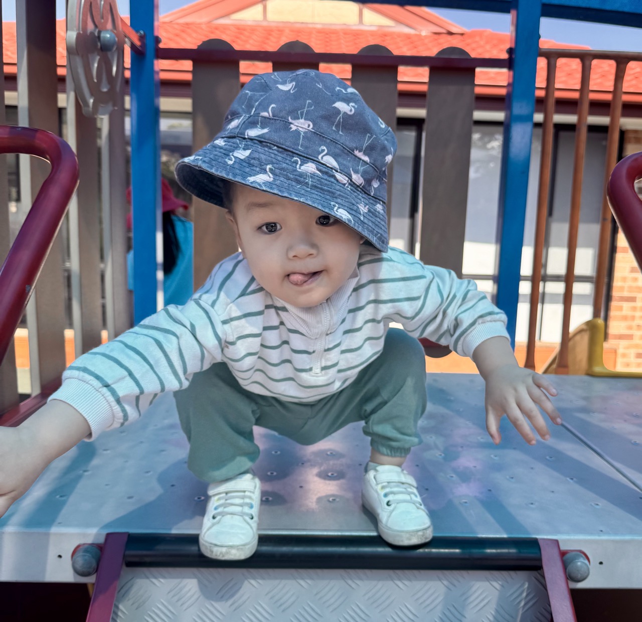 Preschool readiness sign: child practising independence at Willunga preschool Quakers Hill