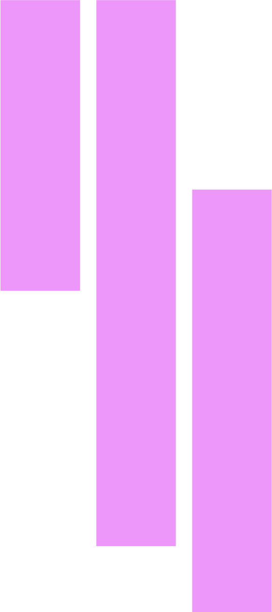Purple vertical bars of varying heights spaced evenly on a black background.