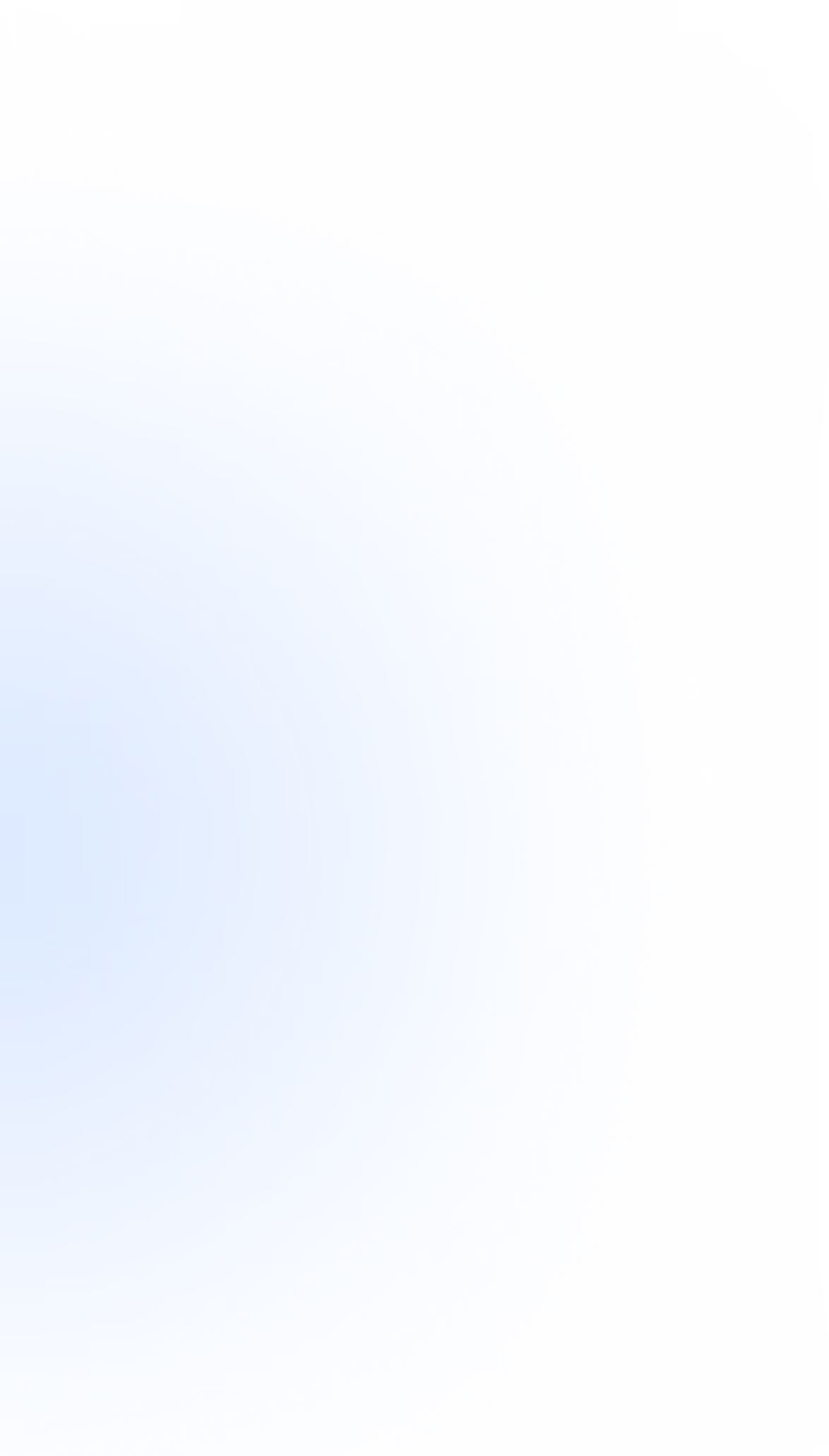 Abstract gradient blur with a bright blue center fading to soft purple and light colors at the edges.