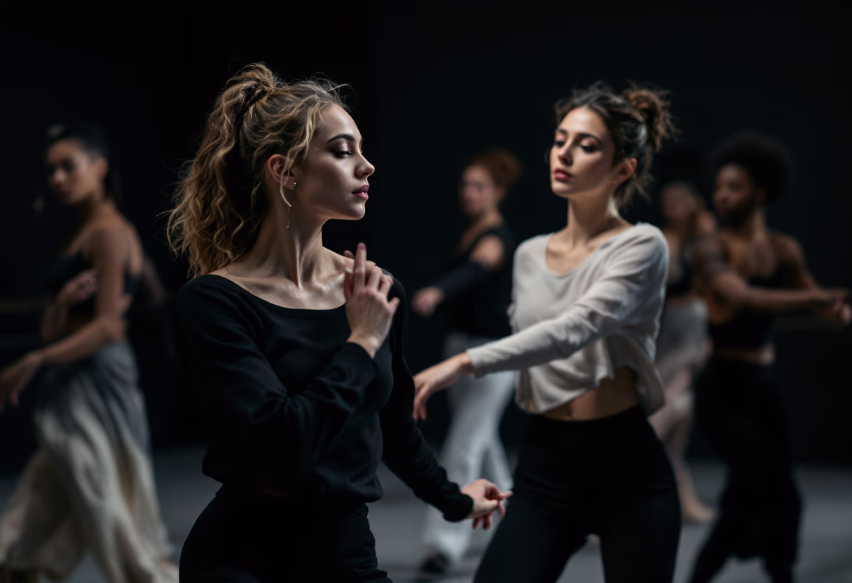 dance studio class in session