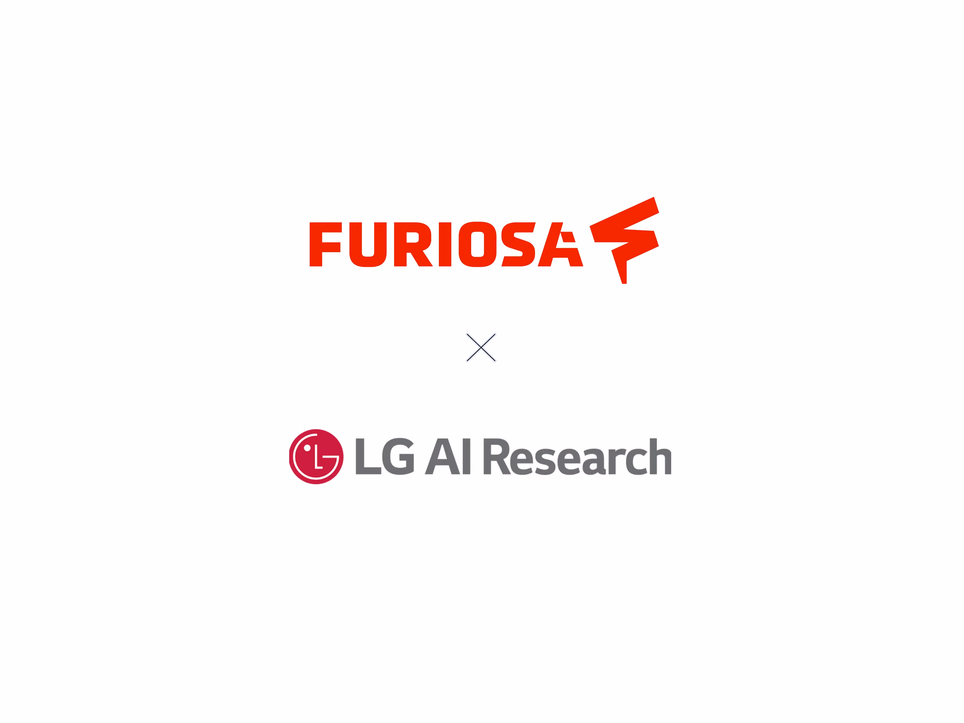 FuriosaAI and LG AI Research partnership logo.