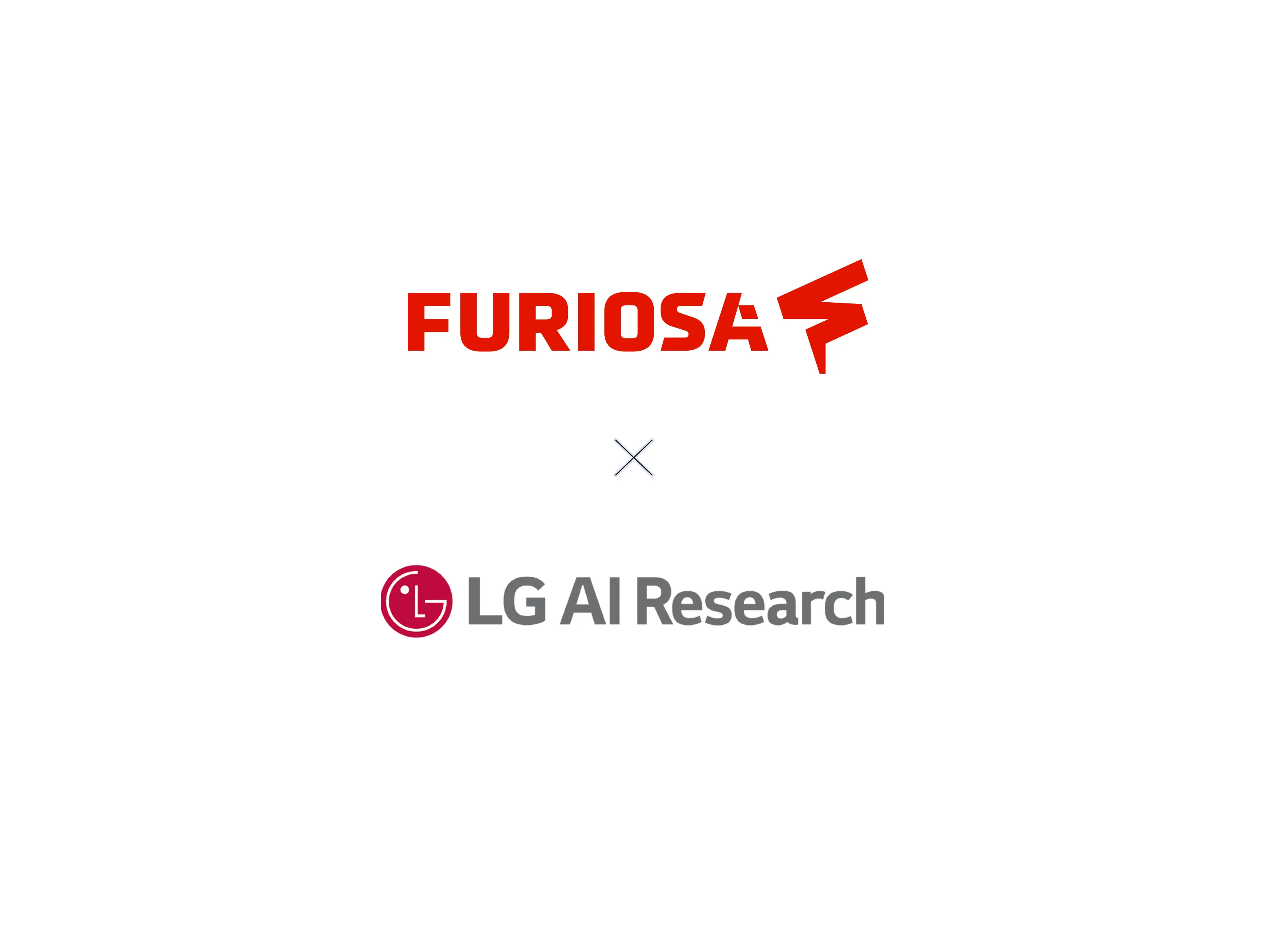 FuriosaAI and LG AI Research partnership logo.