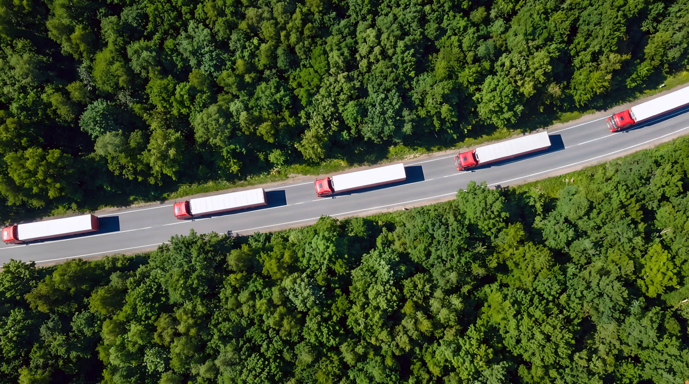 AGS EV trucks illustrating reduced CO2 emissions with sustainable energy theme