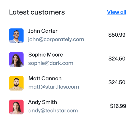 Latest Customers - Simpletech X Webflow Template