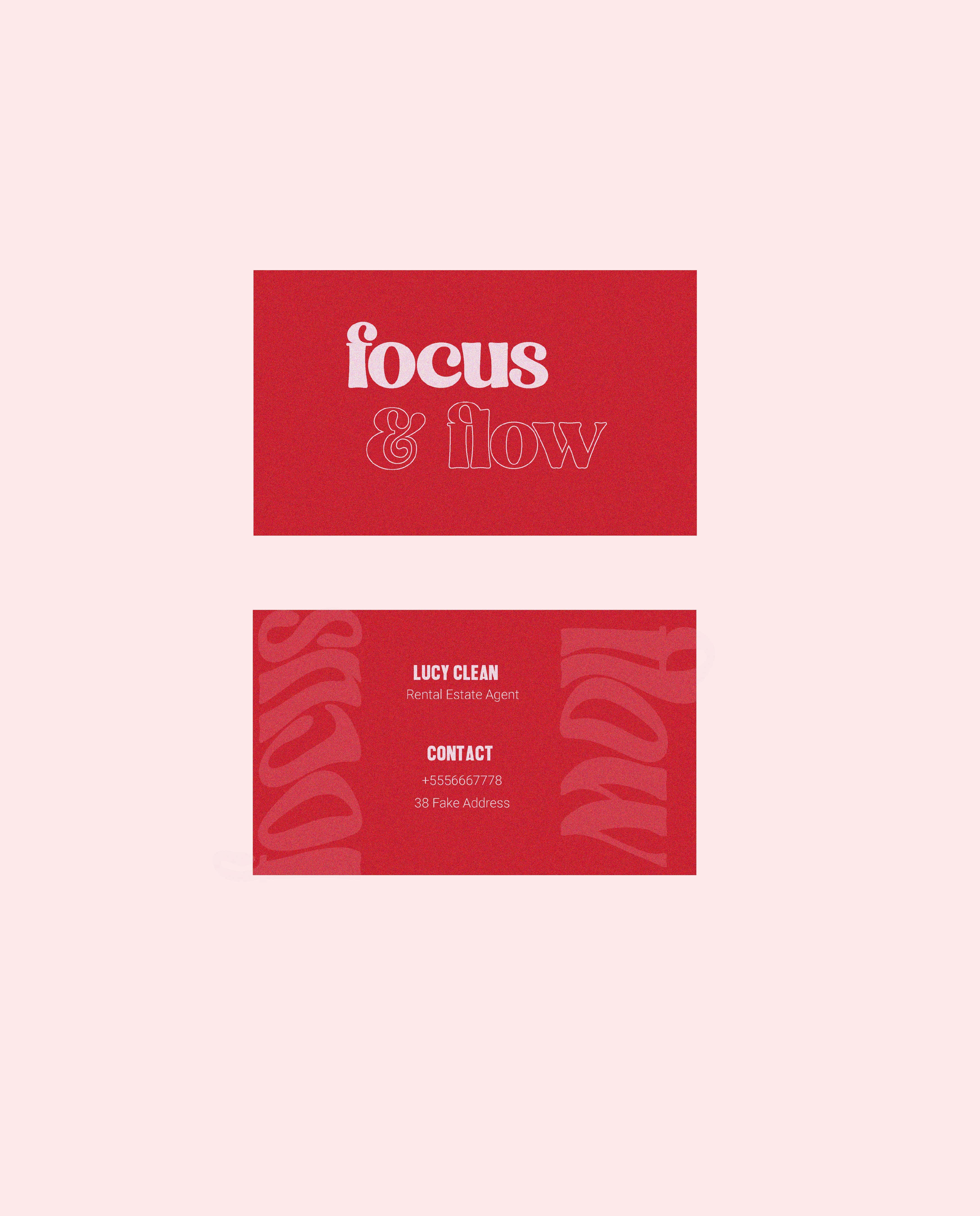 bold and playful business cards