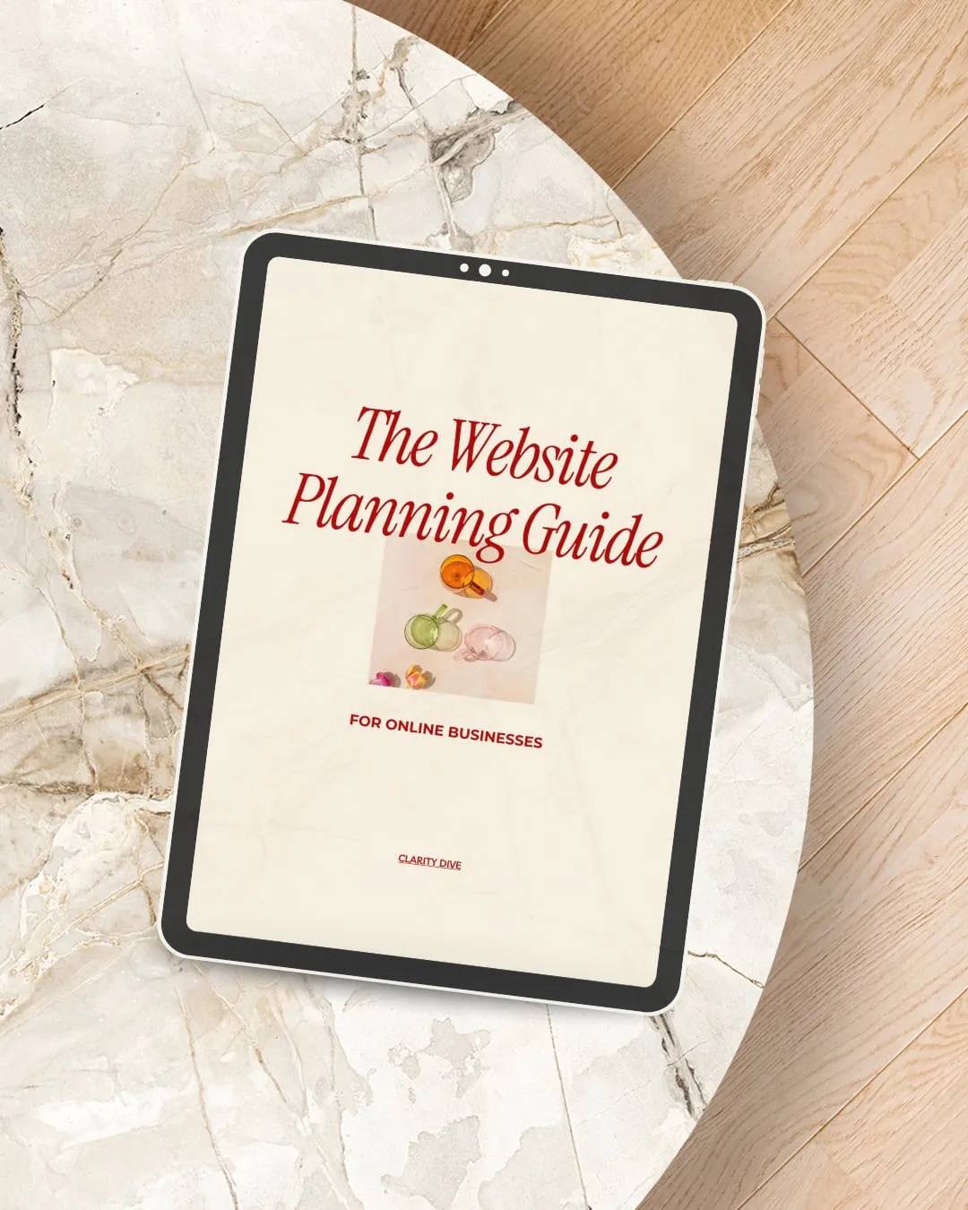 website planning guide mockup