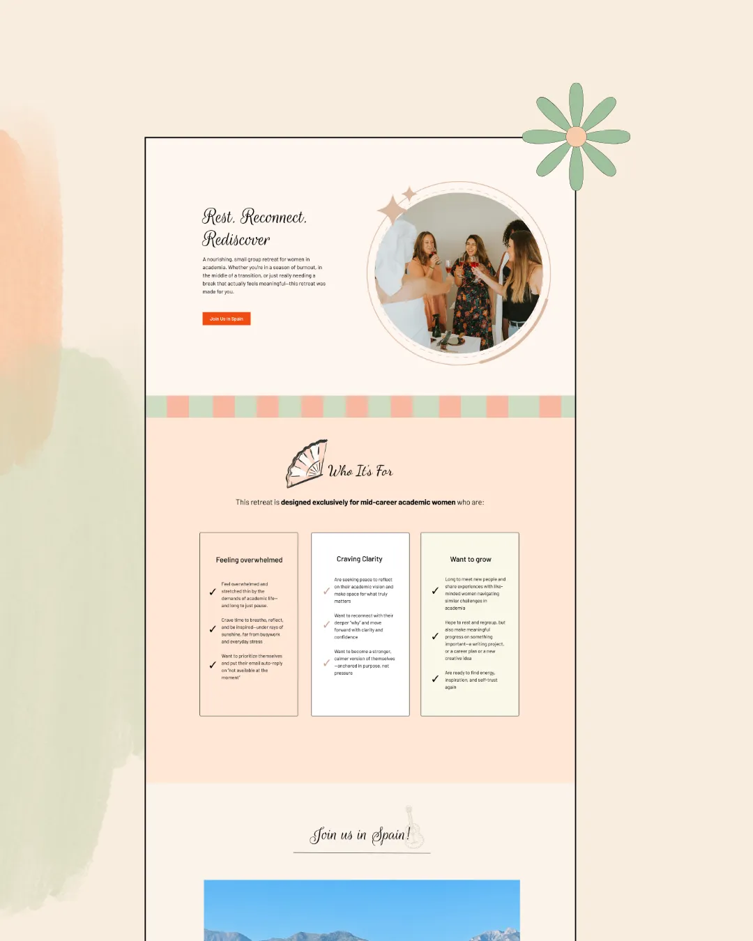 feminine website design