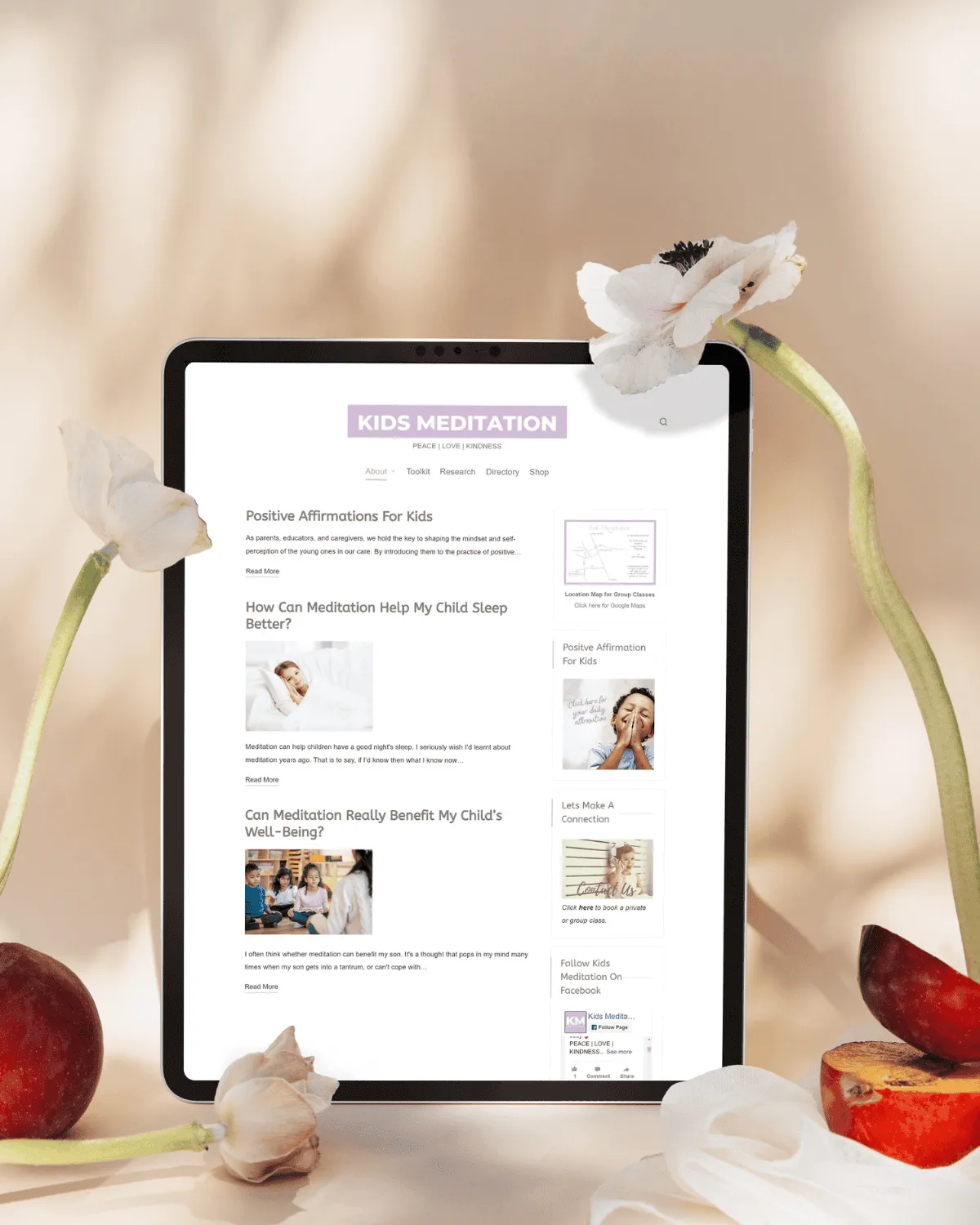 wordpress website design for child focused business