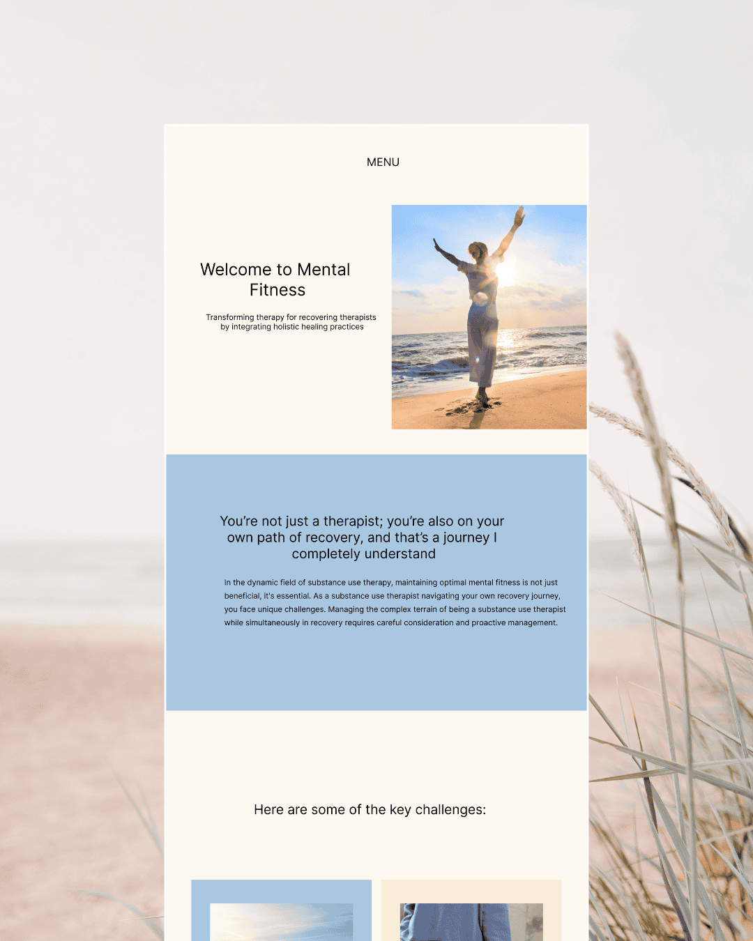 squarespace website for therapist