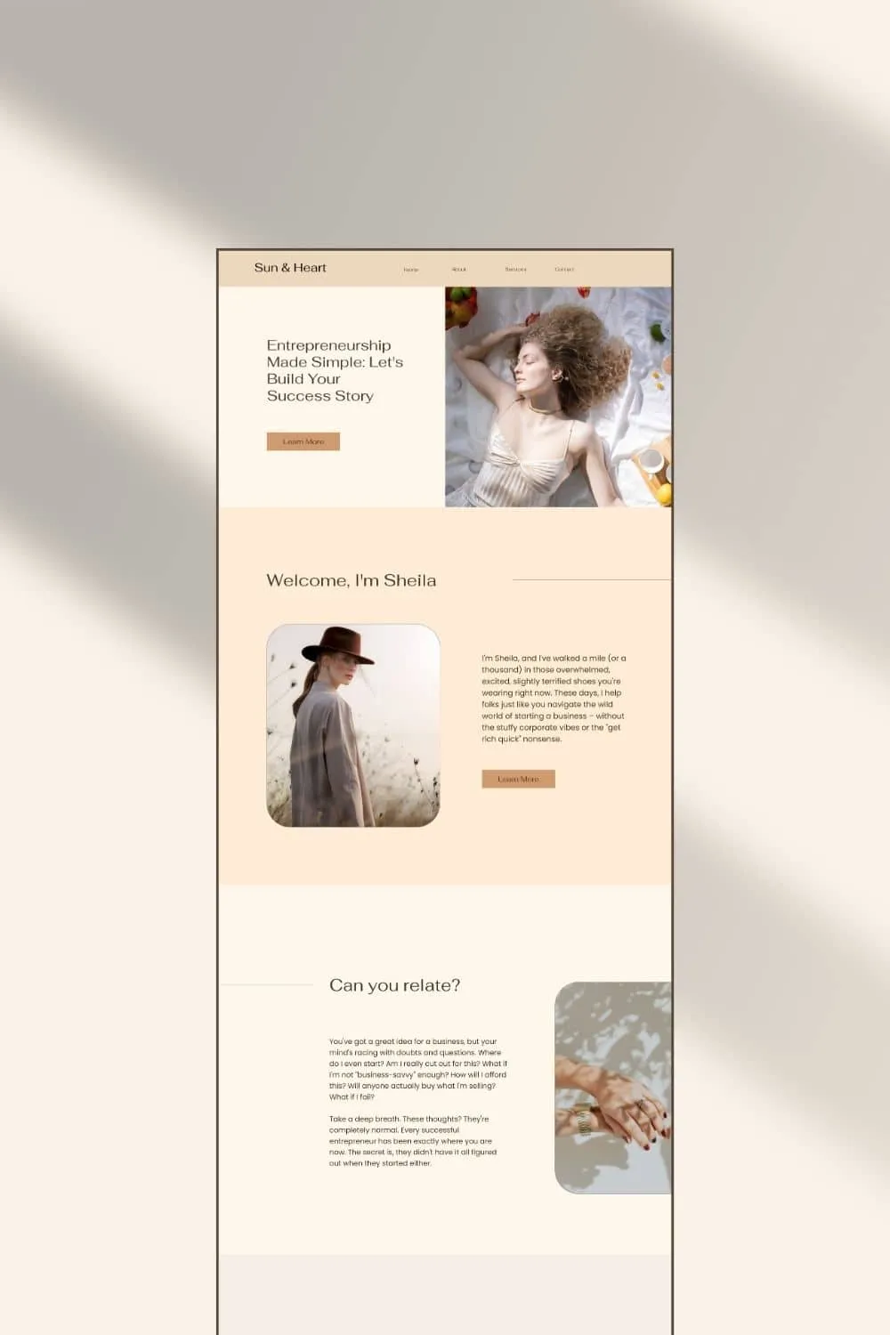 Elegant website design